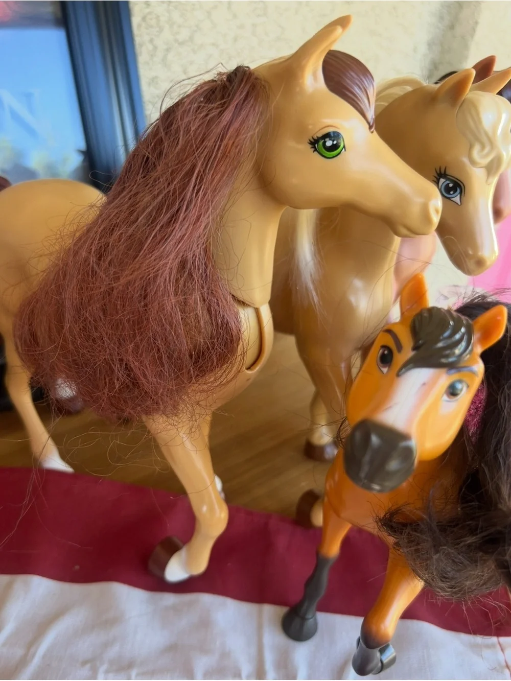 Brown and Blonde Toy Horse Set - Kids Toys